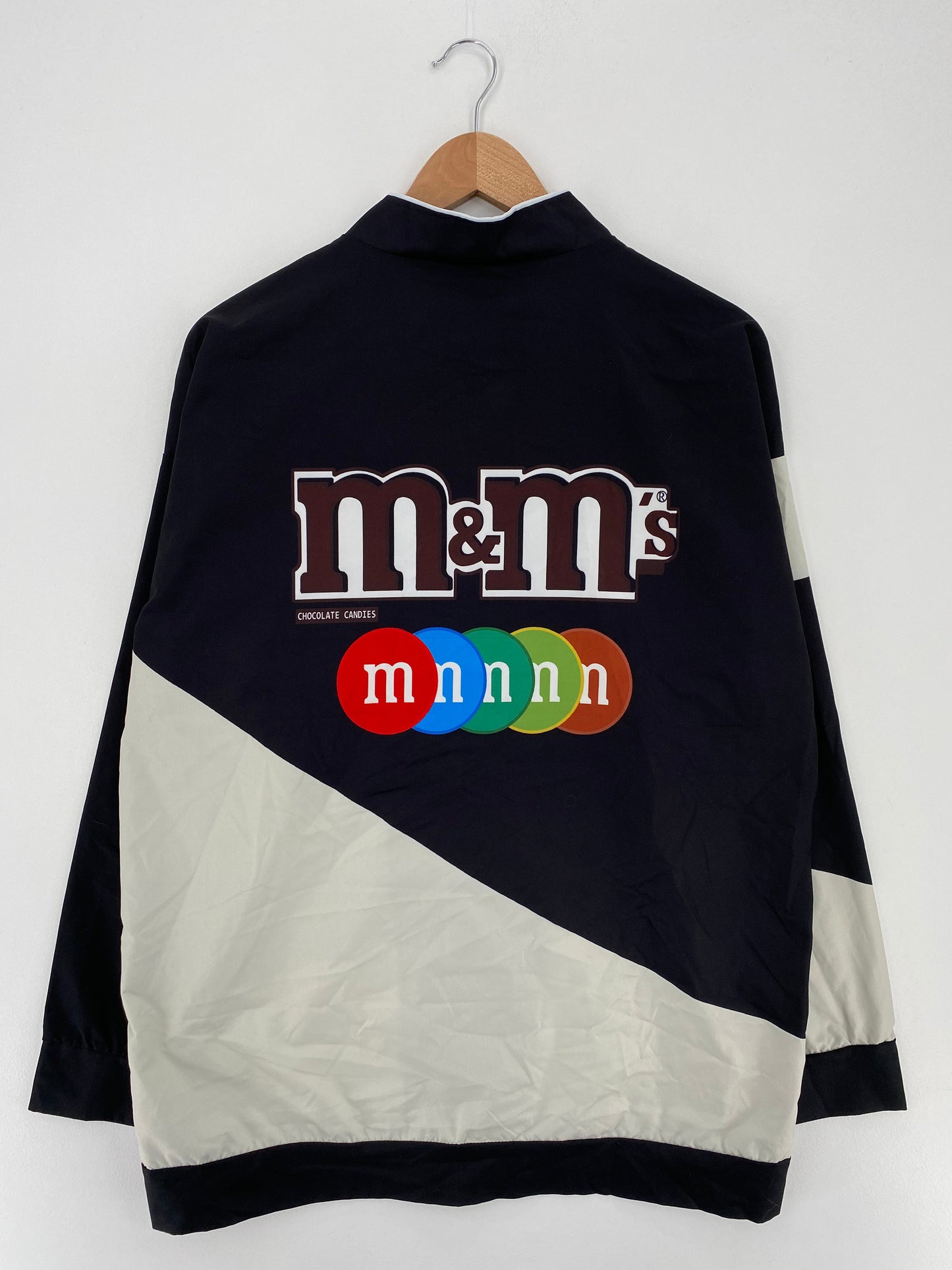 .Vintage NASCAR M&M'S Size No Tag (Approx.L) Nylon Jacket / E5922N