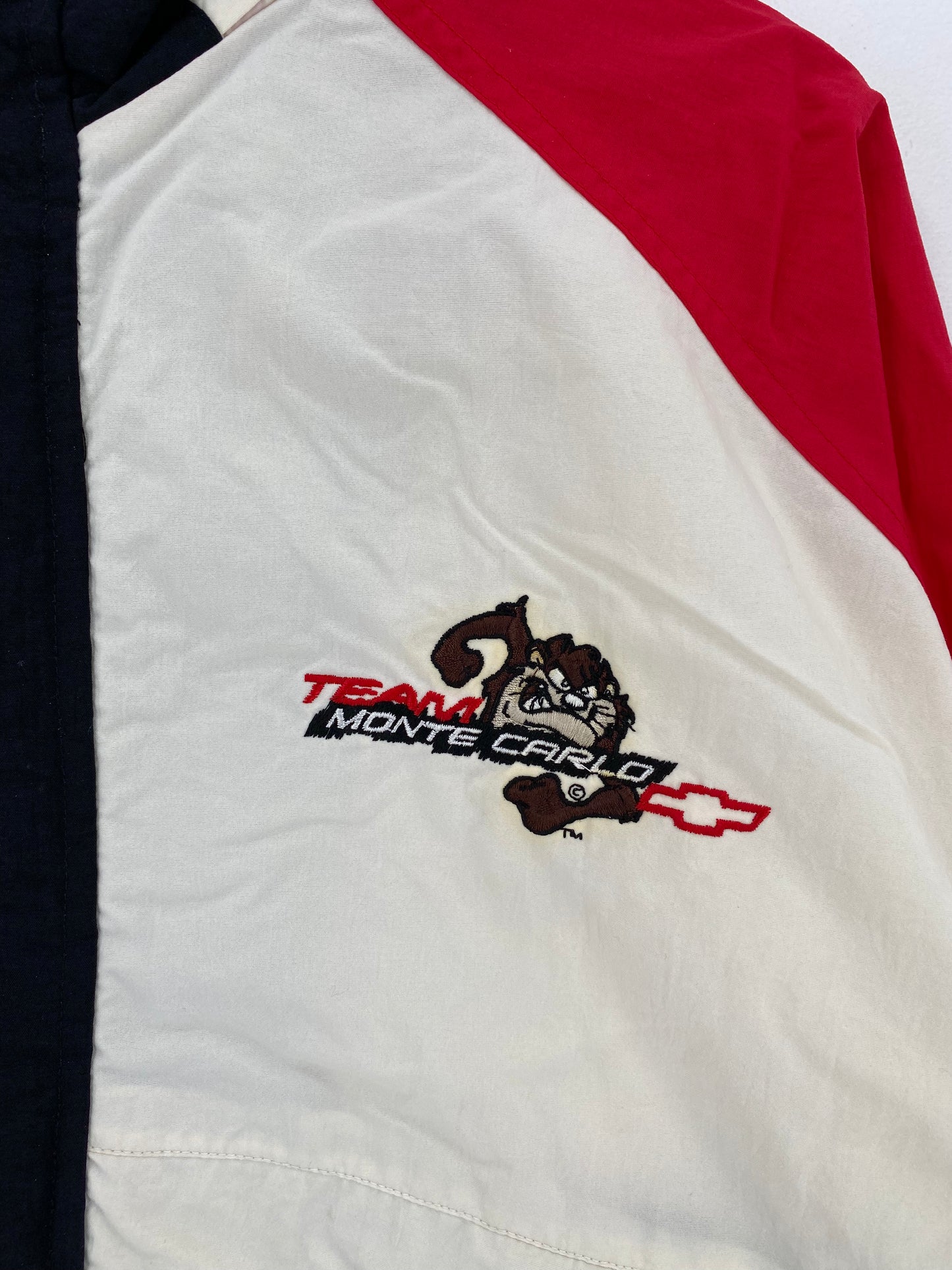 90's TEAM MONTE CARLO x TAZ Size L Vintage Racing Nylon Jacket  / A2408