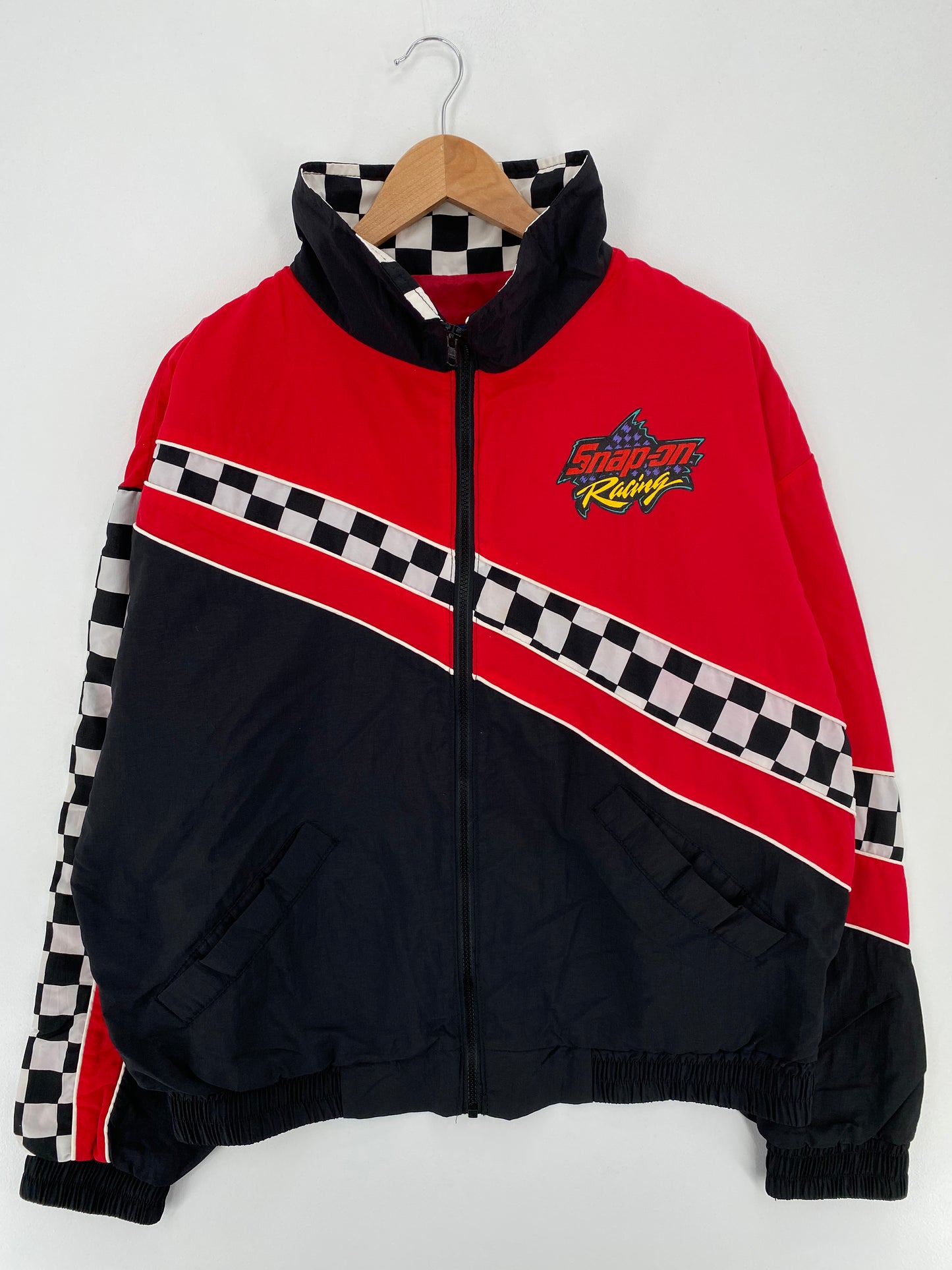 90's SNAP ON RACING Size L Vintage Nylon Jacket  / A2412