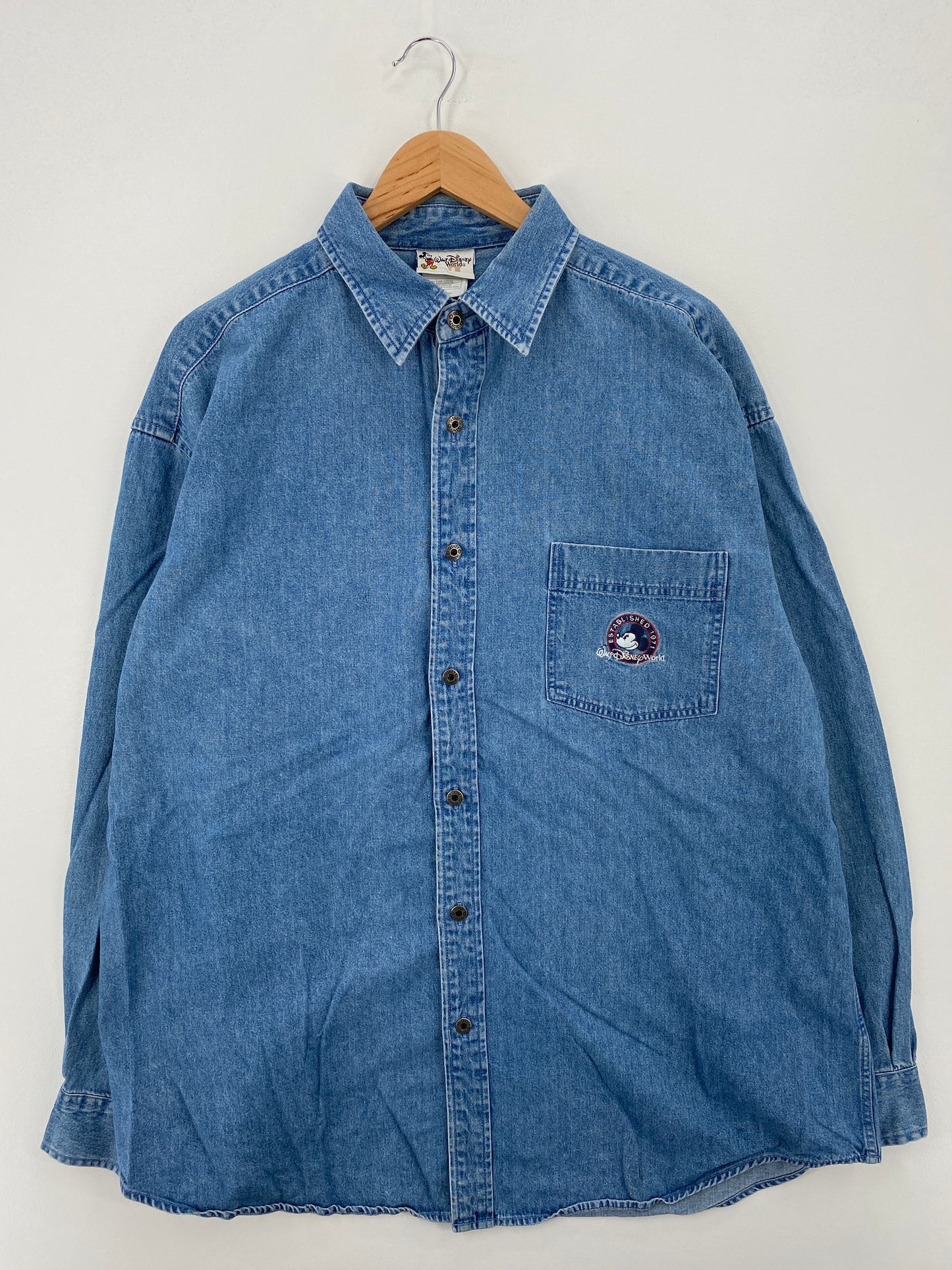 00' DISNEY MICKEY Size XL Vintage Button down Shirts / A7464