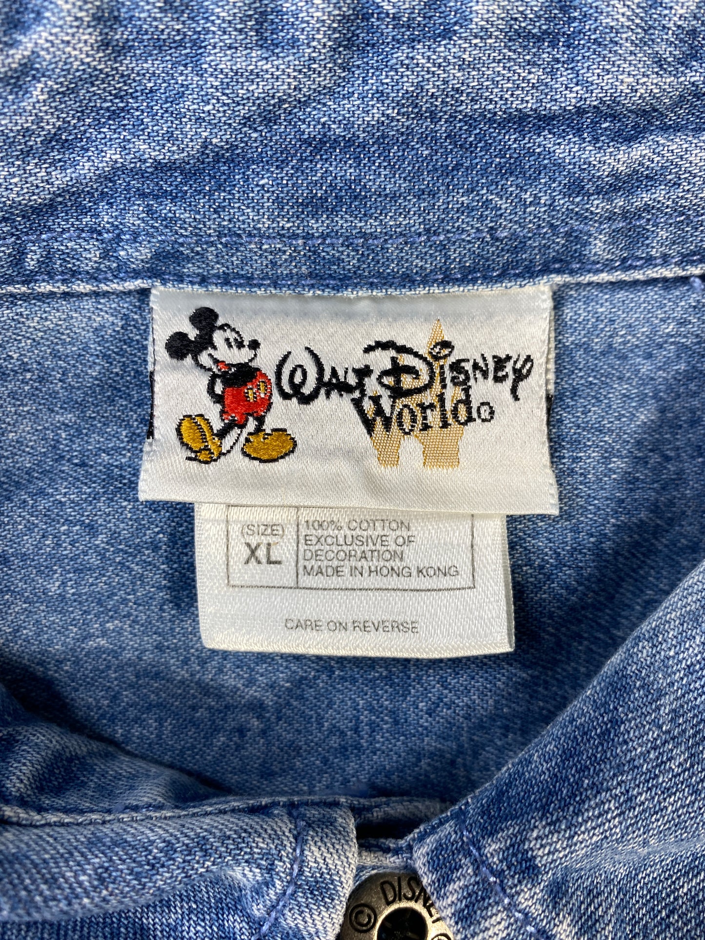 00' DISNEY MICKEY Size XL Vintage Button down Shirts / A7464