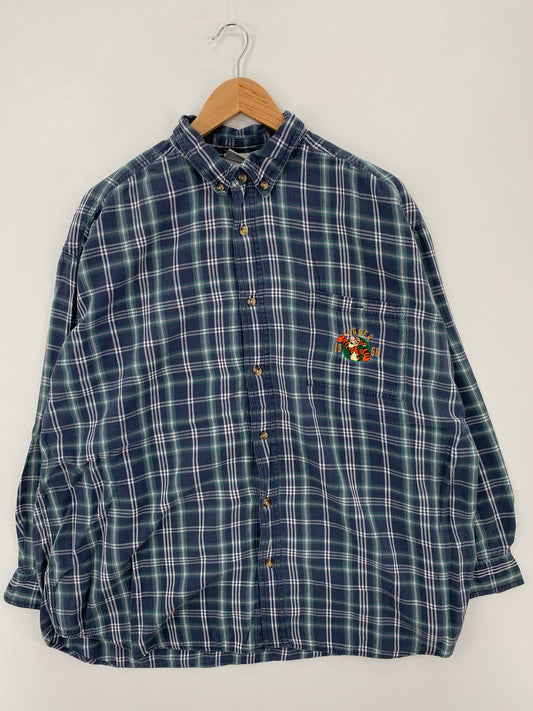 00' DISNEY TIGGER Size XL Vintage Button down Shirts / A7468