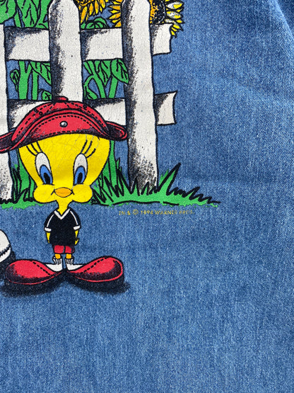 1994 LOONEY TUNES Size M Vintage Button down Shirts / A7471