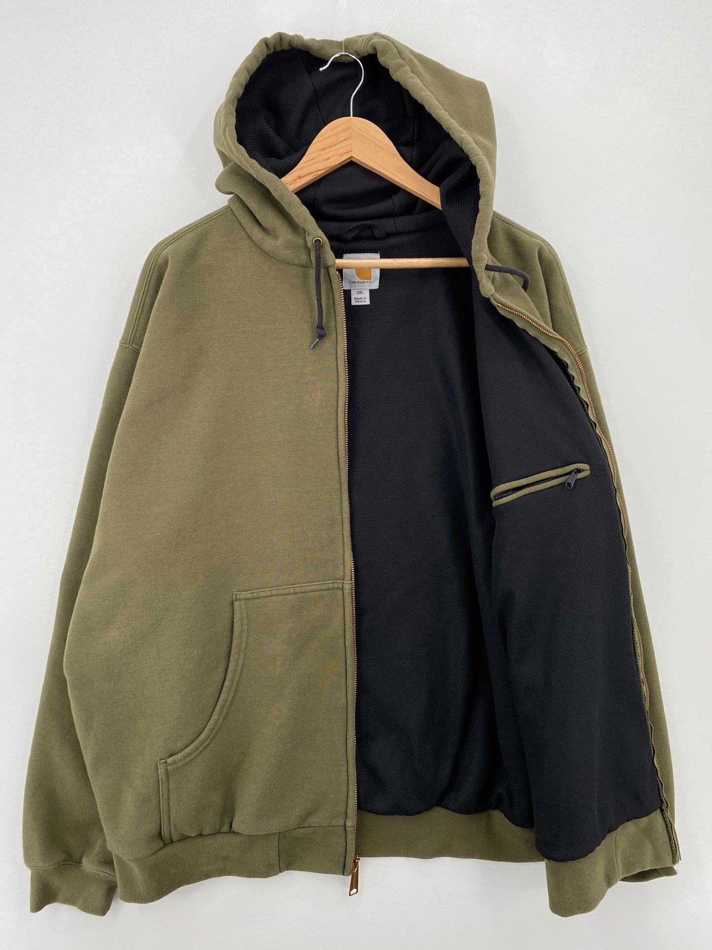 Vintage CARHARTT Size XXL Zip-up Hoodie Sweat-Shirt / A7504