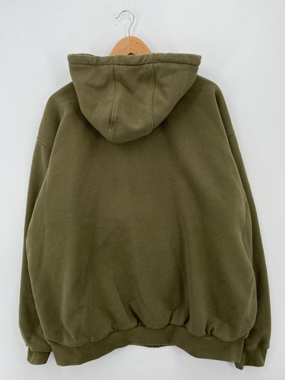 Vintage CARHARTT Size XXL Zip-up Hoodie Sweat-Shirt / A7504