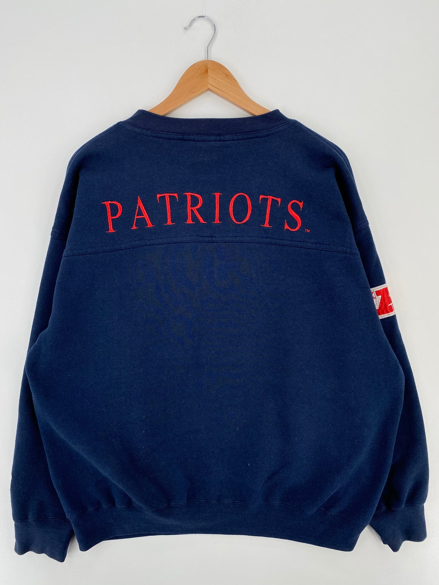 90's NEW ENGLAND PATRIOTS Size No Tag (Approx.XL) Vintage NFL Sweat-shirt / A2425