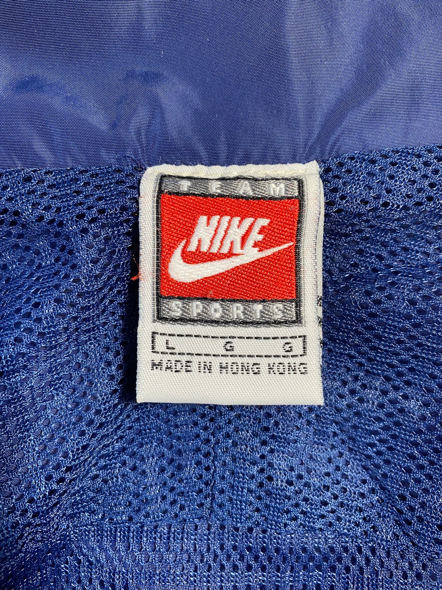 90’s NIKE UNIVERSITY OF CONNECTICUT Size L Vintage College Zip-up Nylon Jacket/ A7518