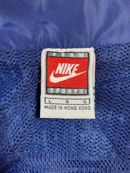 90’s NIKE UNIVERSITY OF CONNECTICUT Size L Vintage College Zip-up Nylon Jacket/ A7518