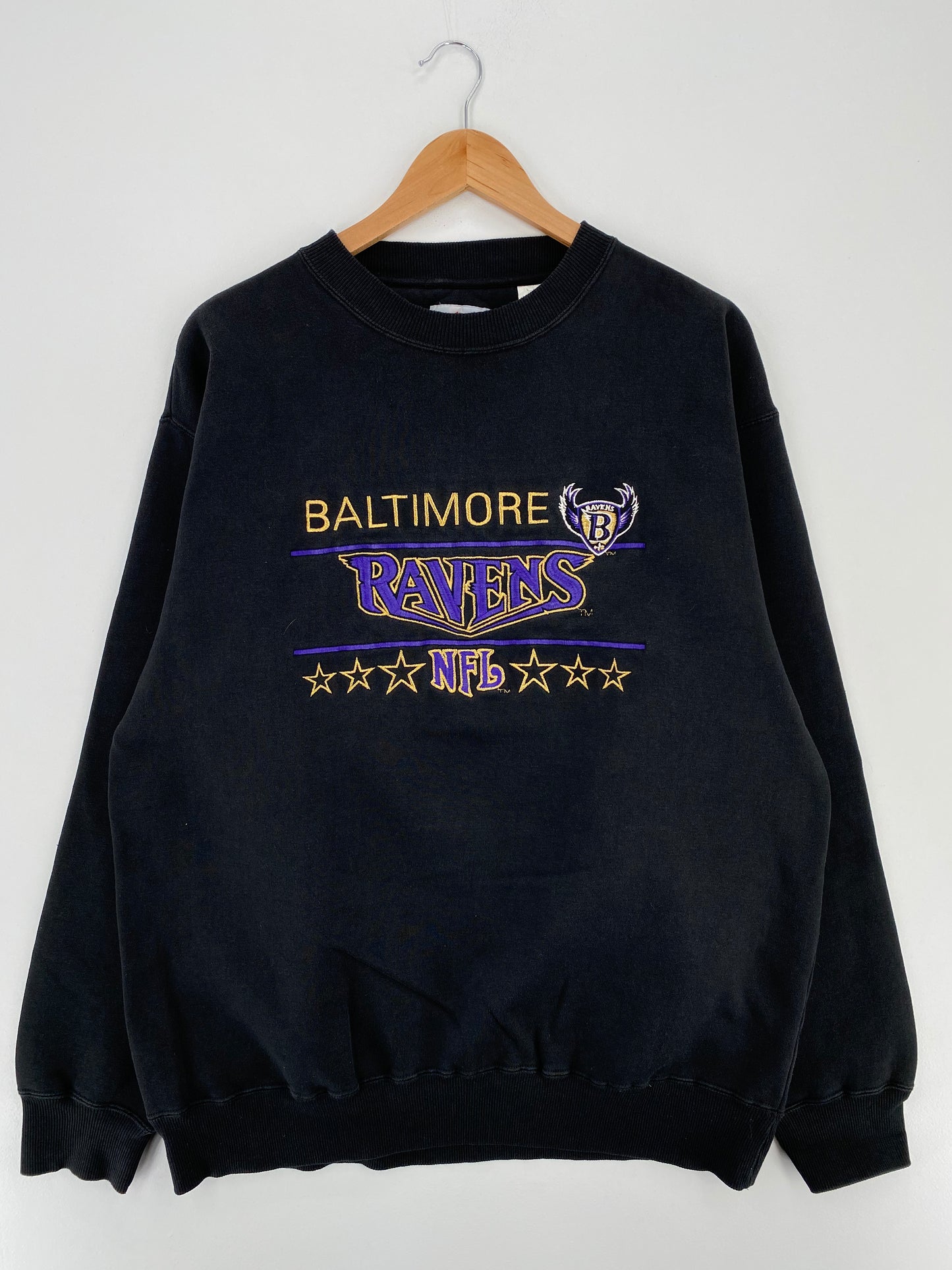 Vintage BALTIMORE RAVENS Size No Tag (Approx.XL) NFL Sweat-shirt / A2426
