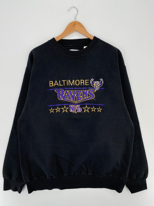 Vintage BALTIMORE RAVENS Size No Tag (Approx.XL) NFL Sweat-shirt / A2426