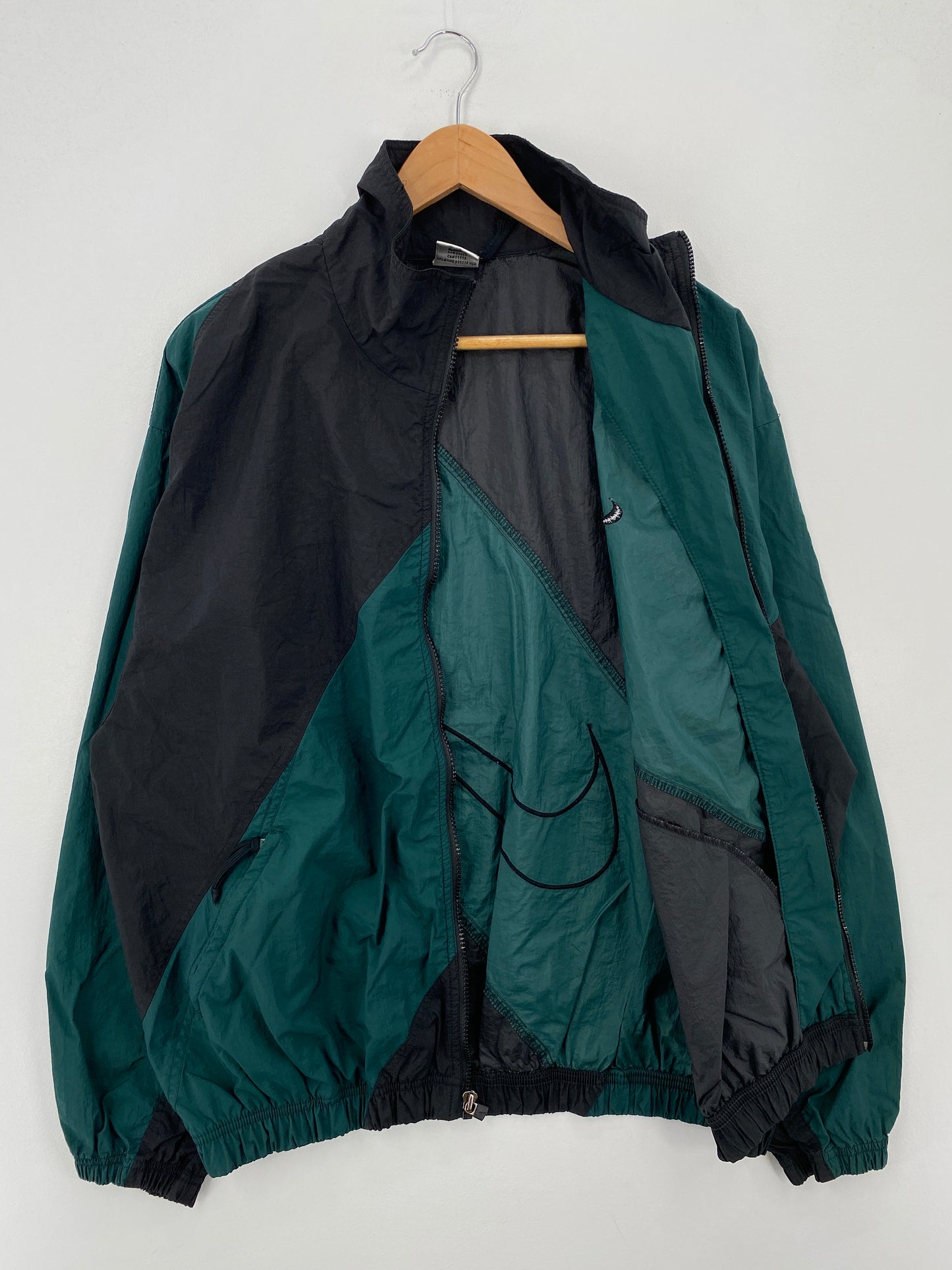 90’s NIKE Size L Vintage Zip-up Nylon Jacket/ A7520