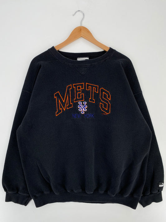 2000 NEW YORK METS Size XXL Vintage NFL Sweat-shirt / A2428