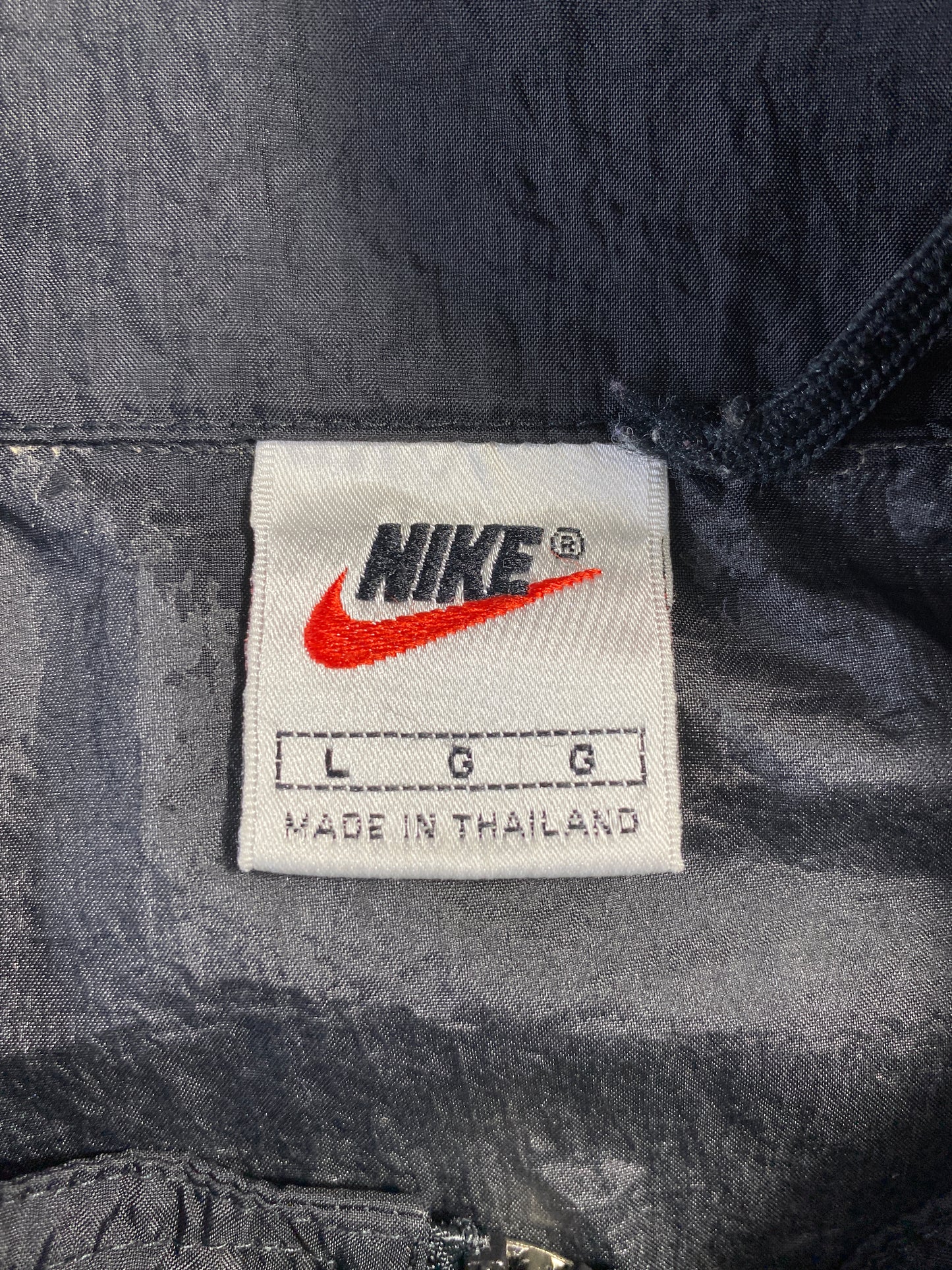 90’s NIKE Size L Vintage Zip-up Nylon Jacket/ A7520