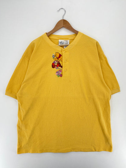 00' DISNEY WINNIE THE POOH Size XL Vintage Button Down T-Shirt / A2452
