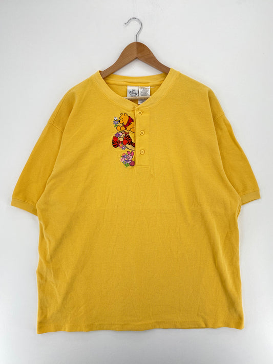 00' DISNEY WINNIE THE POOH Size XL Vintage Button Down T-Shirt / A2452