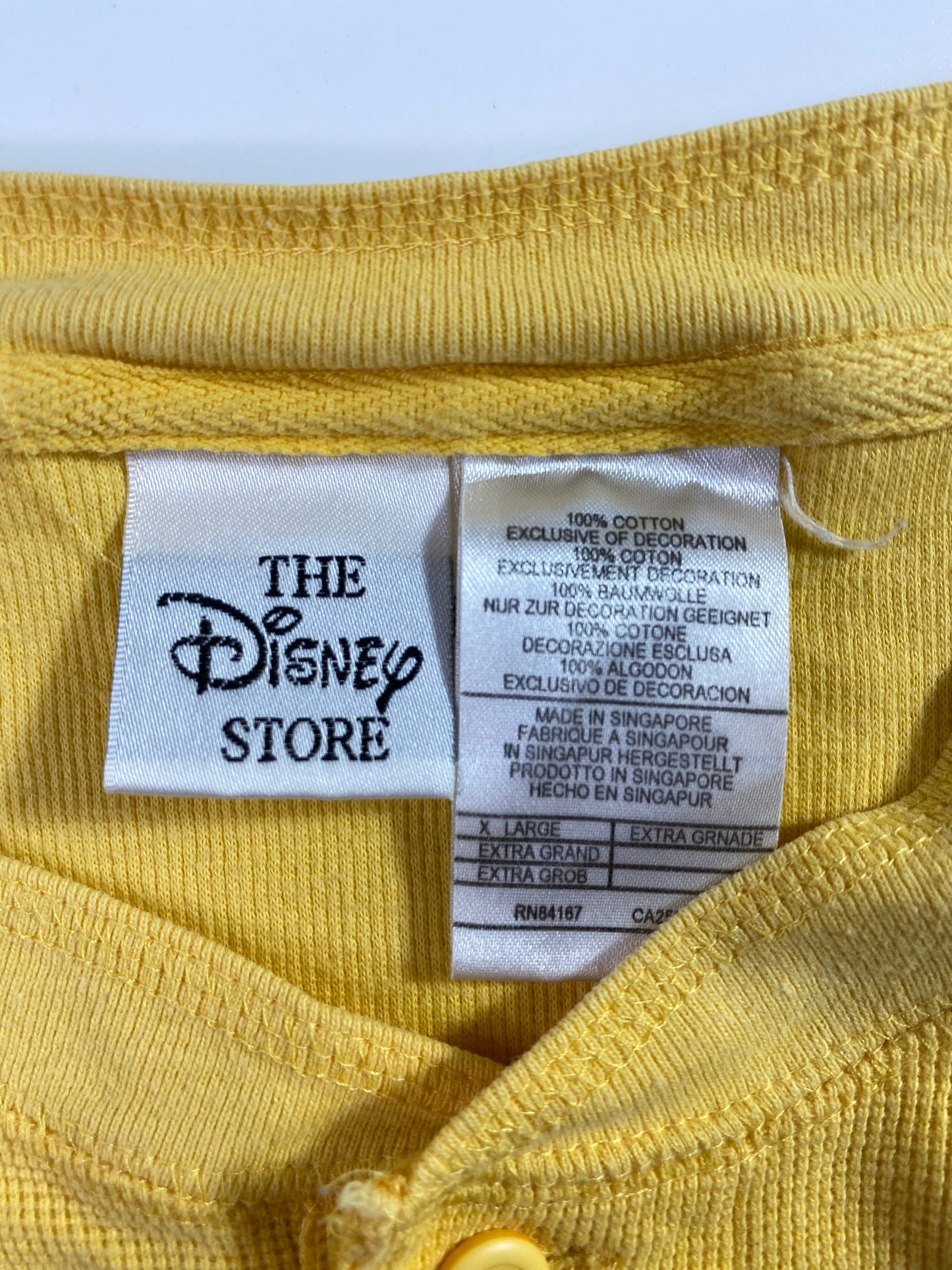 00' DISNEY WINNIE THE POOH Size XL Vintage Button Down T-Shirt / A2452