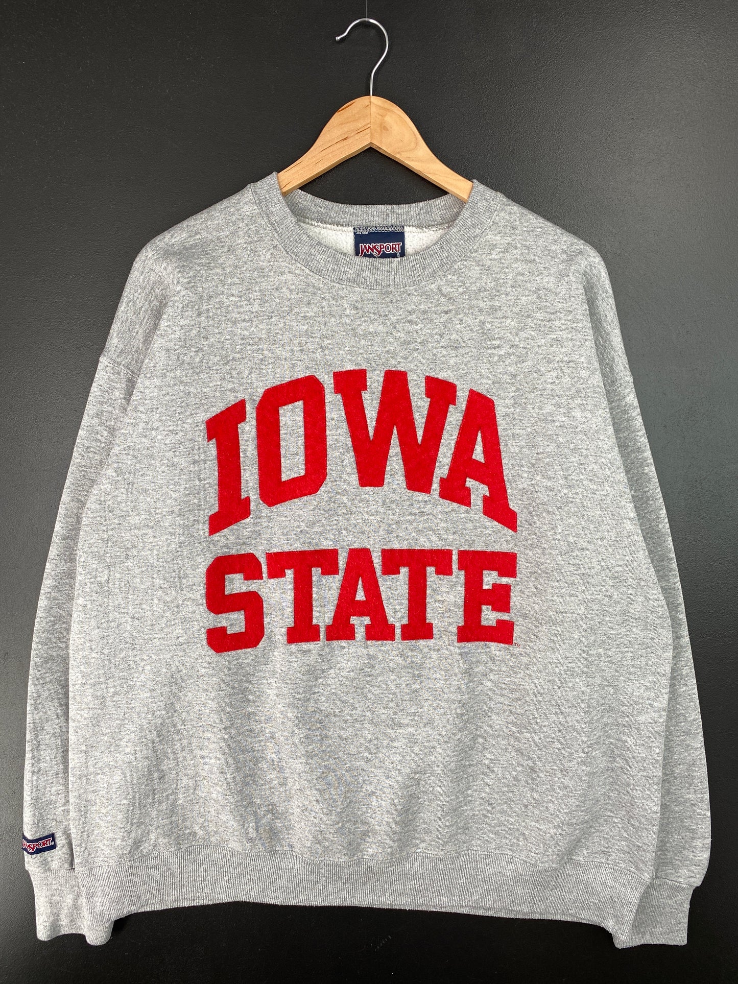 90's IOWA STATE Made in USA Size XL Vintage College Sweat-Shirt / A7534