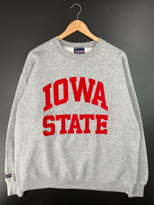 90's IOWA STATE Made in USA Size XL Vintage College Sweat-Shirt / A7534