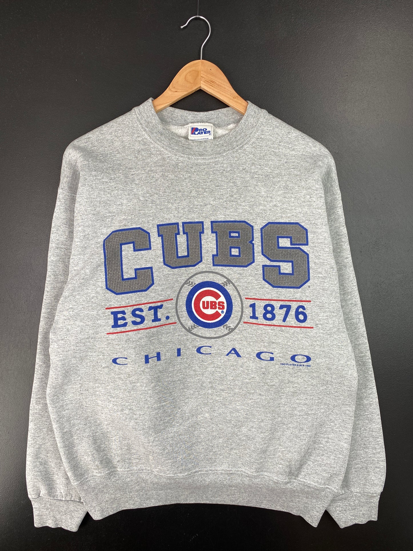 1998 CHICAGO CUBS Made in USA Size L Vintage MLB Sweat-Shirt / A7553