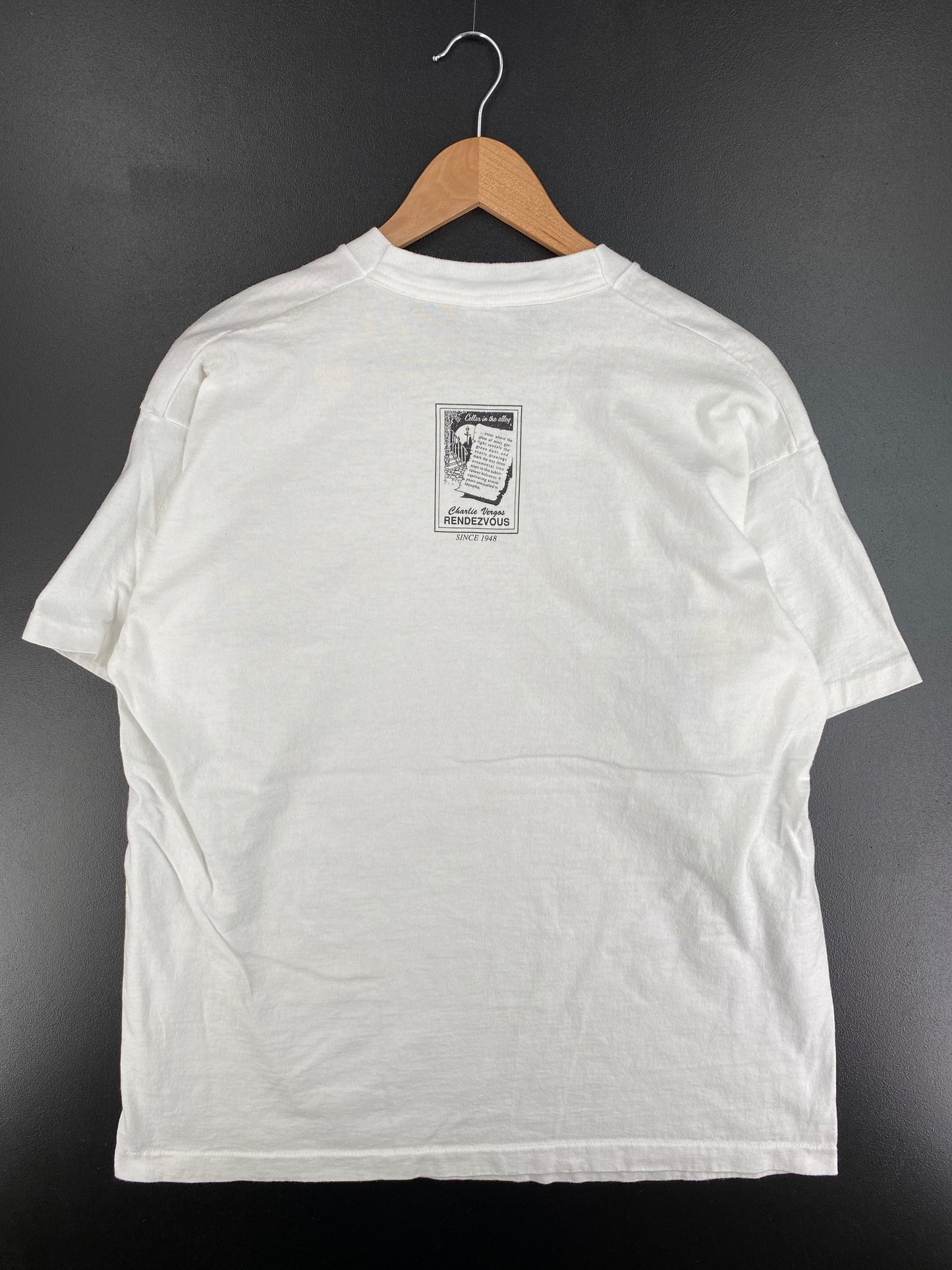 90's RENDEZVOUS Made in USA Size XL Vintage T-Shirt / A2456
