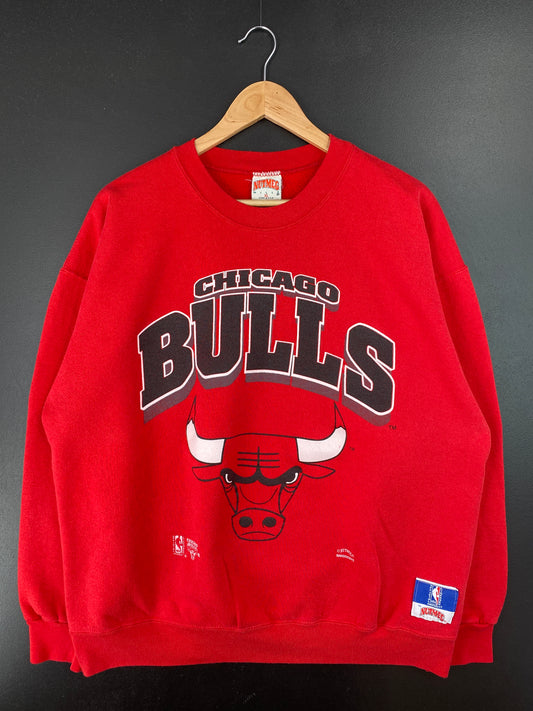 90's CHICAGO BULLS Made in USA Size XL Vintage NBA Sweat-Shirt / A7557