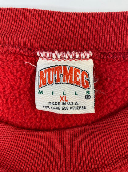 90's CHICAGO BULLS Made in USA Size XL Vintage NBA Sweat-Shirt / A7557