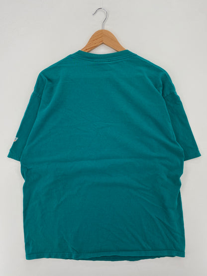 1999 MIAMI DOLPHINS Size XL Vintage NFL T-Shirt / A7573