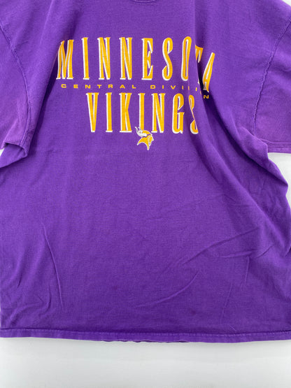 90's STARTER x MINNESOTA VIKINGS Size XXL Vintage NFL T-Shirt / A7575