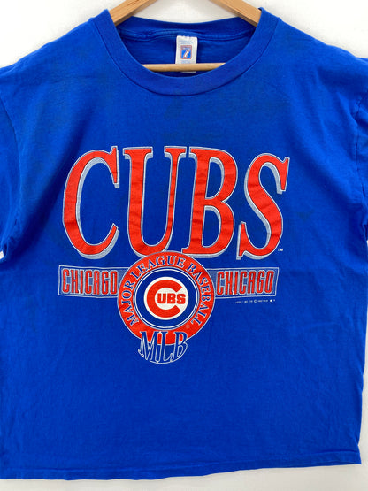 1992 CHICAGO CUBS Size XL Vintage MLB T-Shirt / A7579