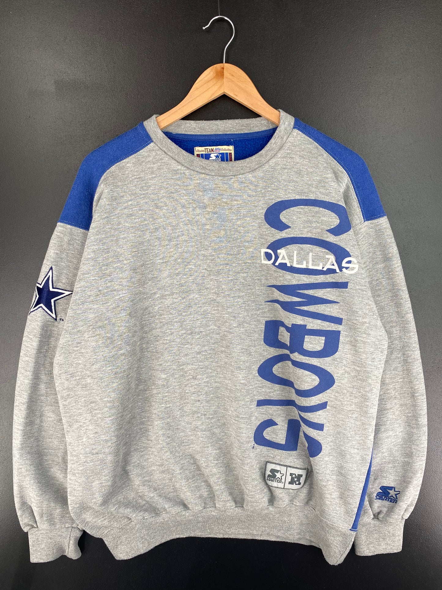 90's STARTER x DALLAS COWBOYS Size L Vintage NFL Sweat-shirt / A2504