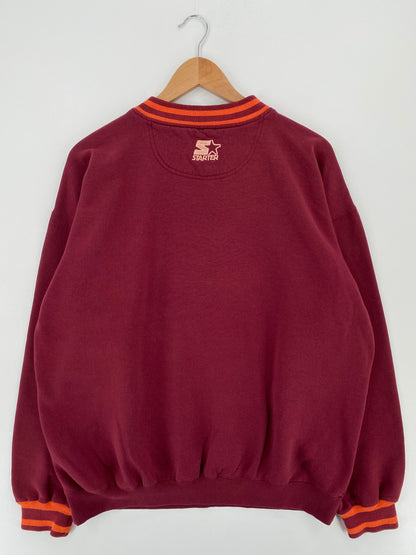 90's STARTER x VIRGINIA TECH Size XL Vintage College Sweat-shirt / A2508