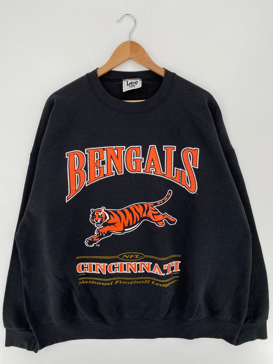 1998 CINCINNATI BENGALS Made in USA Size XXL Vintage NFL Sweat-shirt / A2511