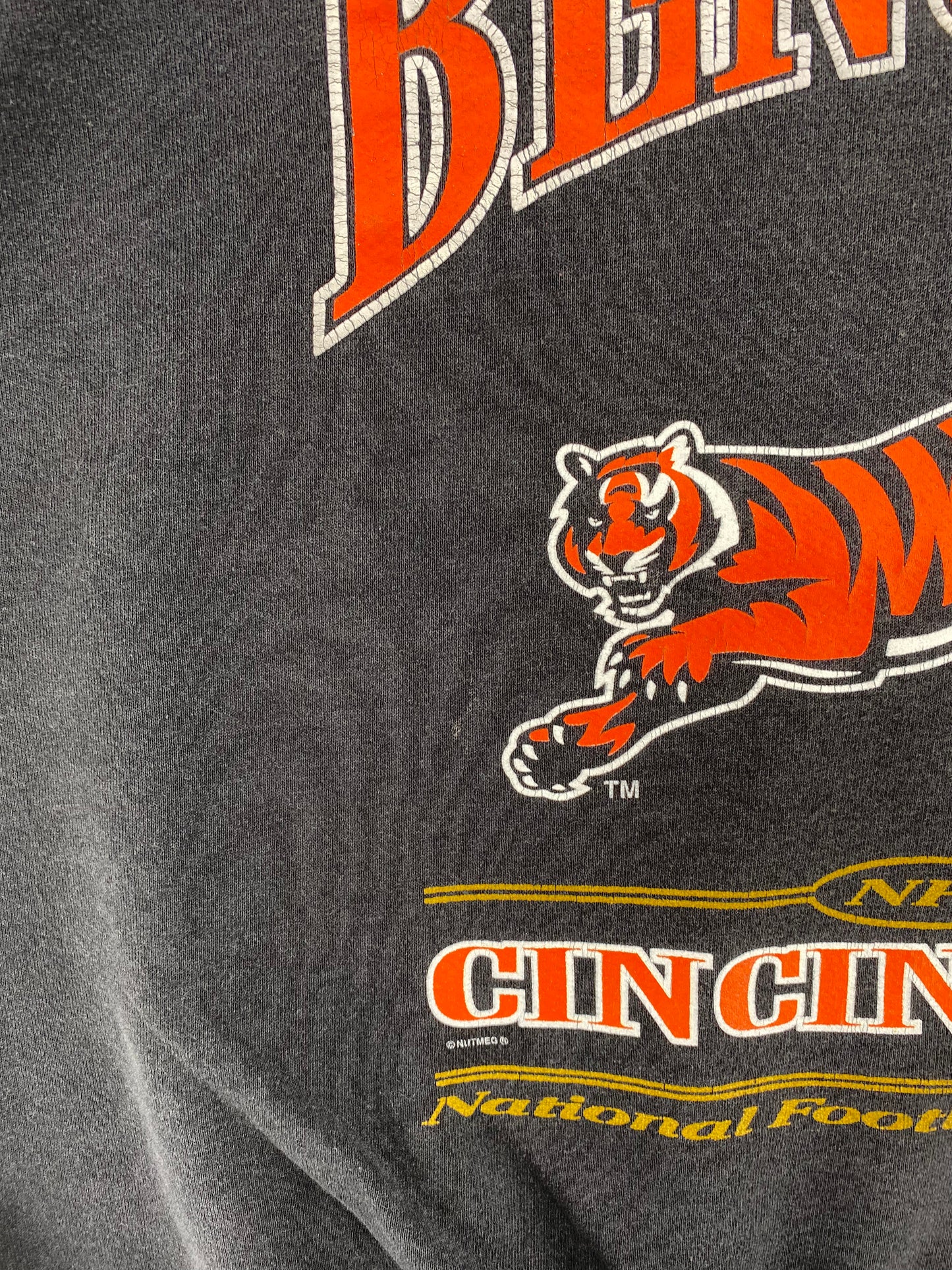1998 CINCINNATI BENGALS Made in USA Size XXL Vintage NFL Sweat-shirt / A2511