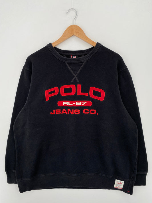 Vintage POLO JEANS RALPH LAUREN Size XL Vintage Sweat-shirt / E1929S