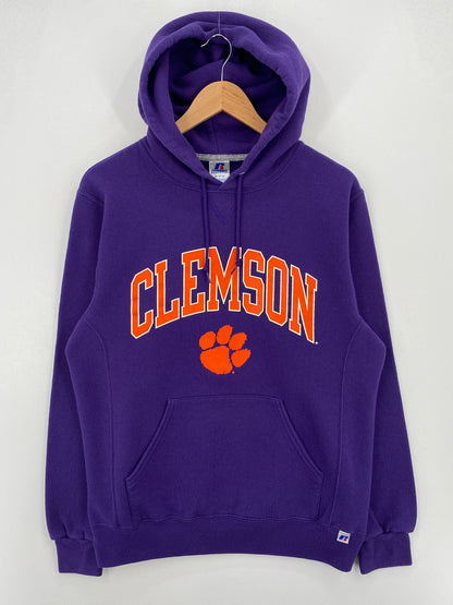 Vintage RUSSELL x CLEMSON Made in USA Size M College Hoodie Sweat-Shirt / A7834