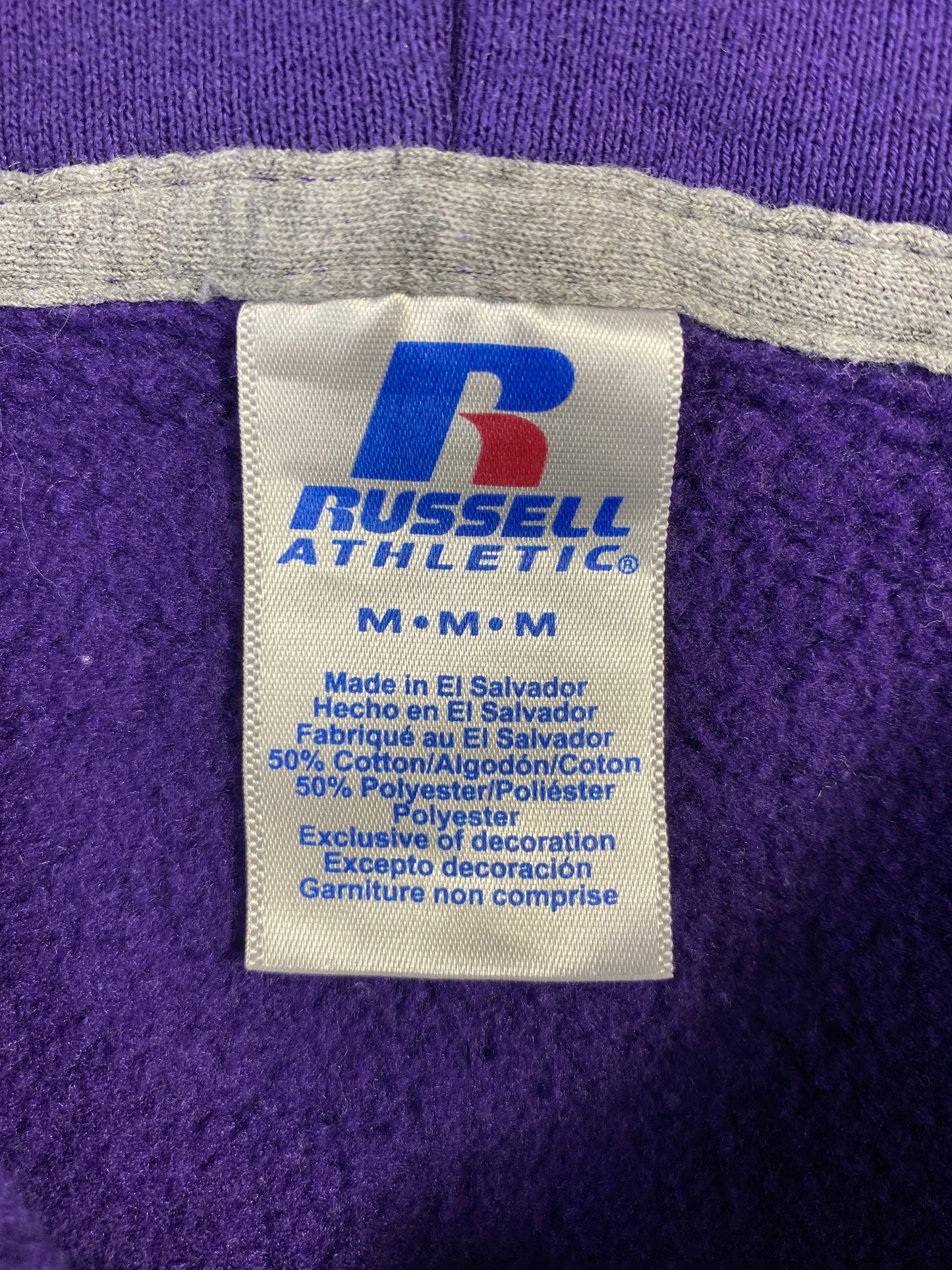 Vintage RUSSELL x CLEMSON Made in USA Size M College Hoodie Sweat-Shirt / A7834