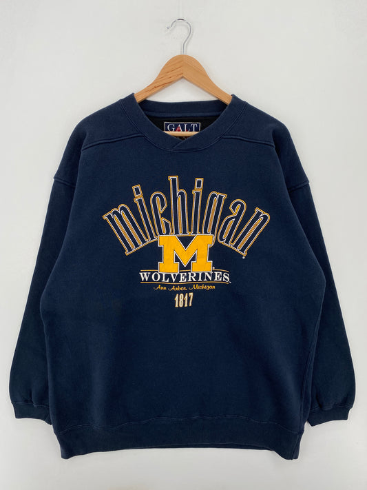 90's MICHIGAN WOLVERINES Size XL Vintage College Sweat-Shirt / A7835