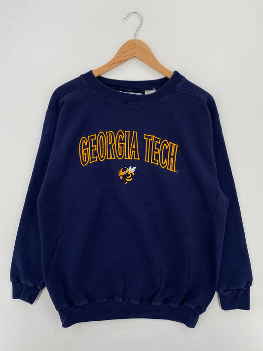 90's GEORGIA TECH Size XL Vintage College Sweat-Shirt / A7838