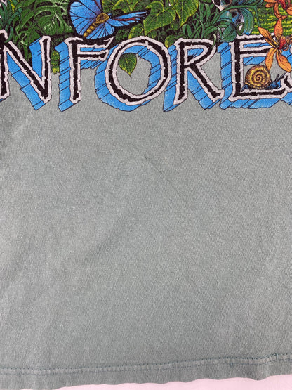90's RAINFOREST Made in USA Size M Vintage T-Shirt / E2902T