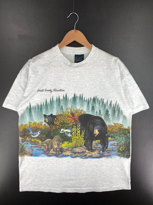 90's GREAT SMOKY MOUNTAINS Made in USA Size L Vintage T-Shirt / A2617
