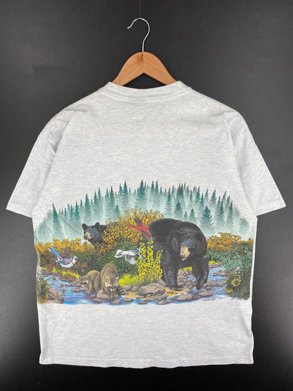 90's GREAT SMOKY MOUNTAINS Made in USA Size L Vintage T-Shirt / A2617