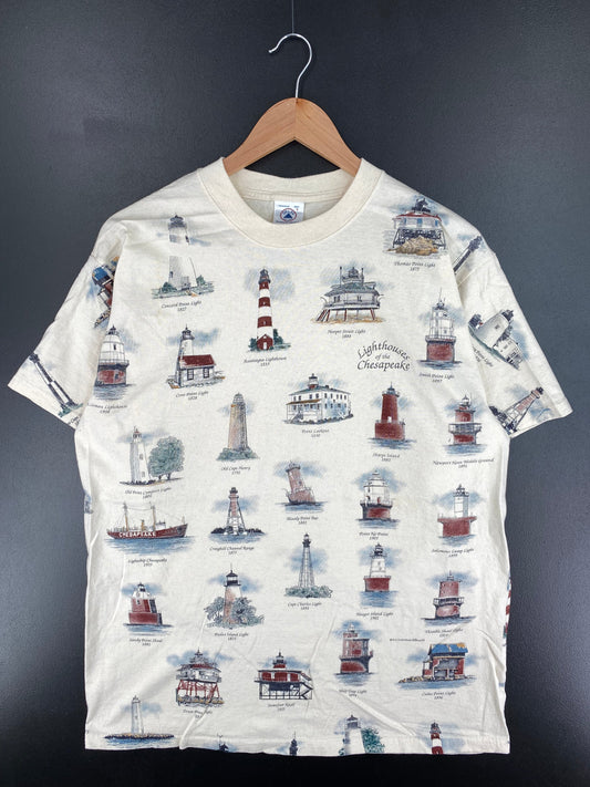 90's LIGHTHOUSE OF THE CHESAPEAKE Size L Vintage T-Shirt / E2116T