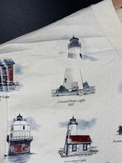 90's LIGHTHOUSE OF THE CHESAPEAKE Size L Vintage T-Shirt / E2116T