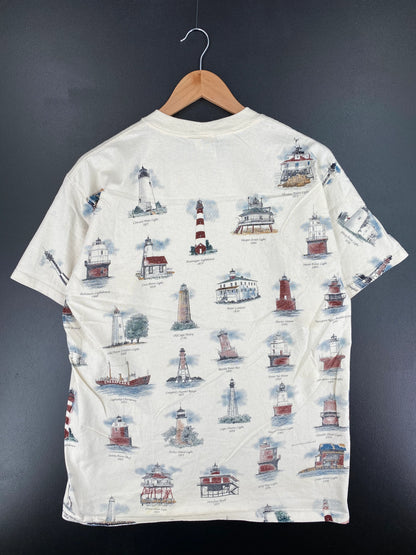 90's LIGHTHOUSE OF THE CHESAPEAKE Size L Vintage T-Shirt / E2116T