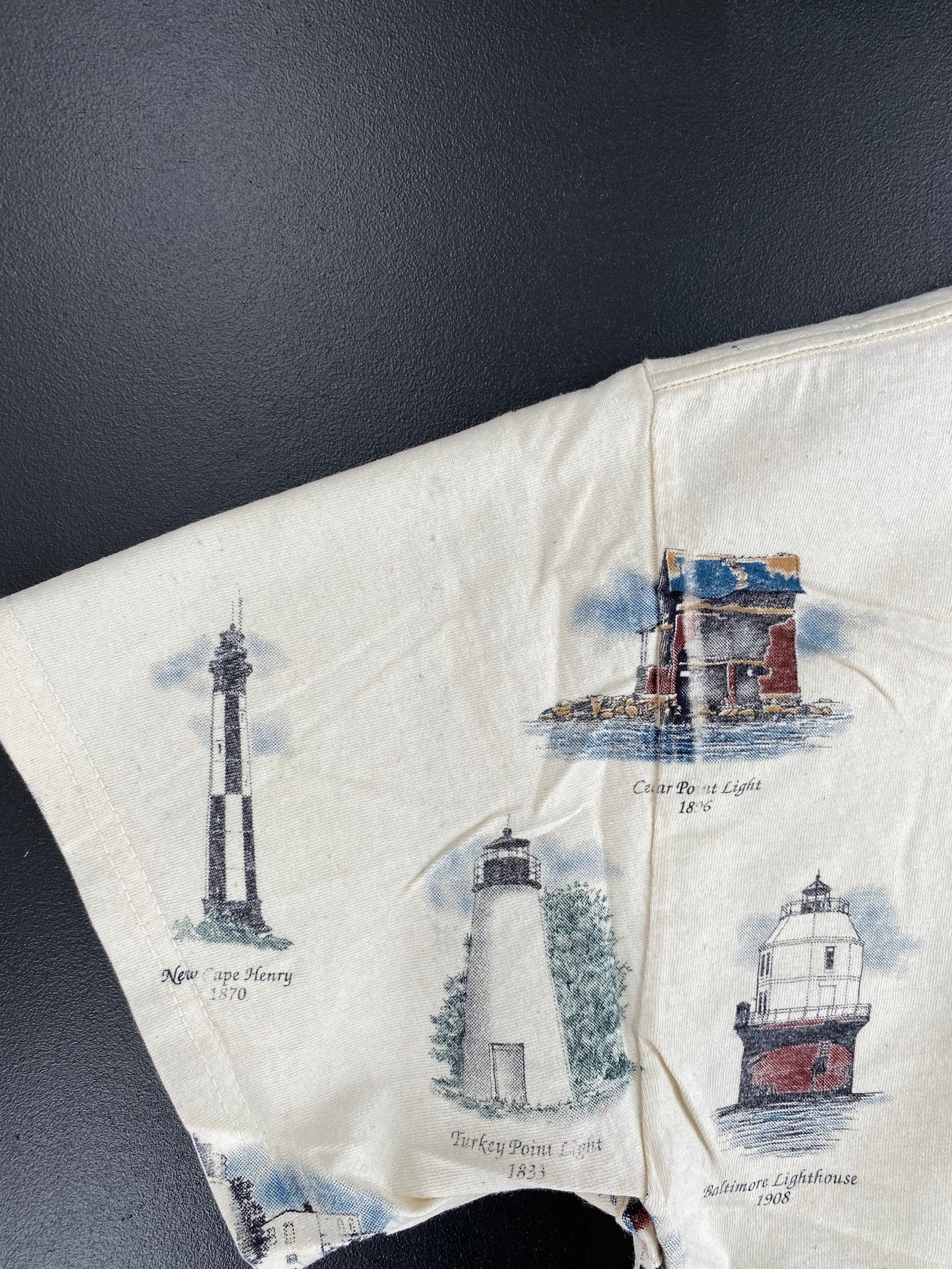 90's LIGHTHOUSE OF THE CHESAPEAKE Size L Vintage T-Shirt / E2116T