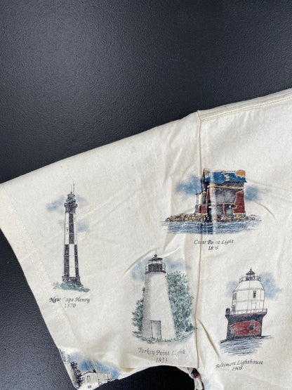 90's LIGHTHOUSE OF THE CHESAPEAKE Size L Vintage T-Shirt / E2116T