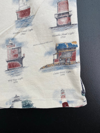 90's LIGHTHOUSE OF THE CHESAPEAKE Size L Vintage T-Shirt / E2116T