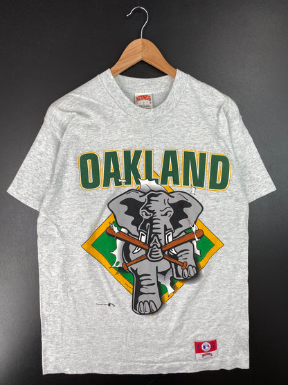 90's OAKLAND ATHLETICS Made in USA Size L Vintage MLB T-Shirt / A7867