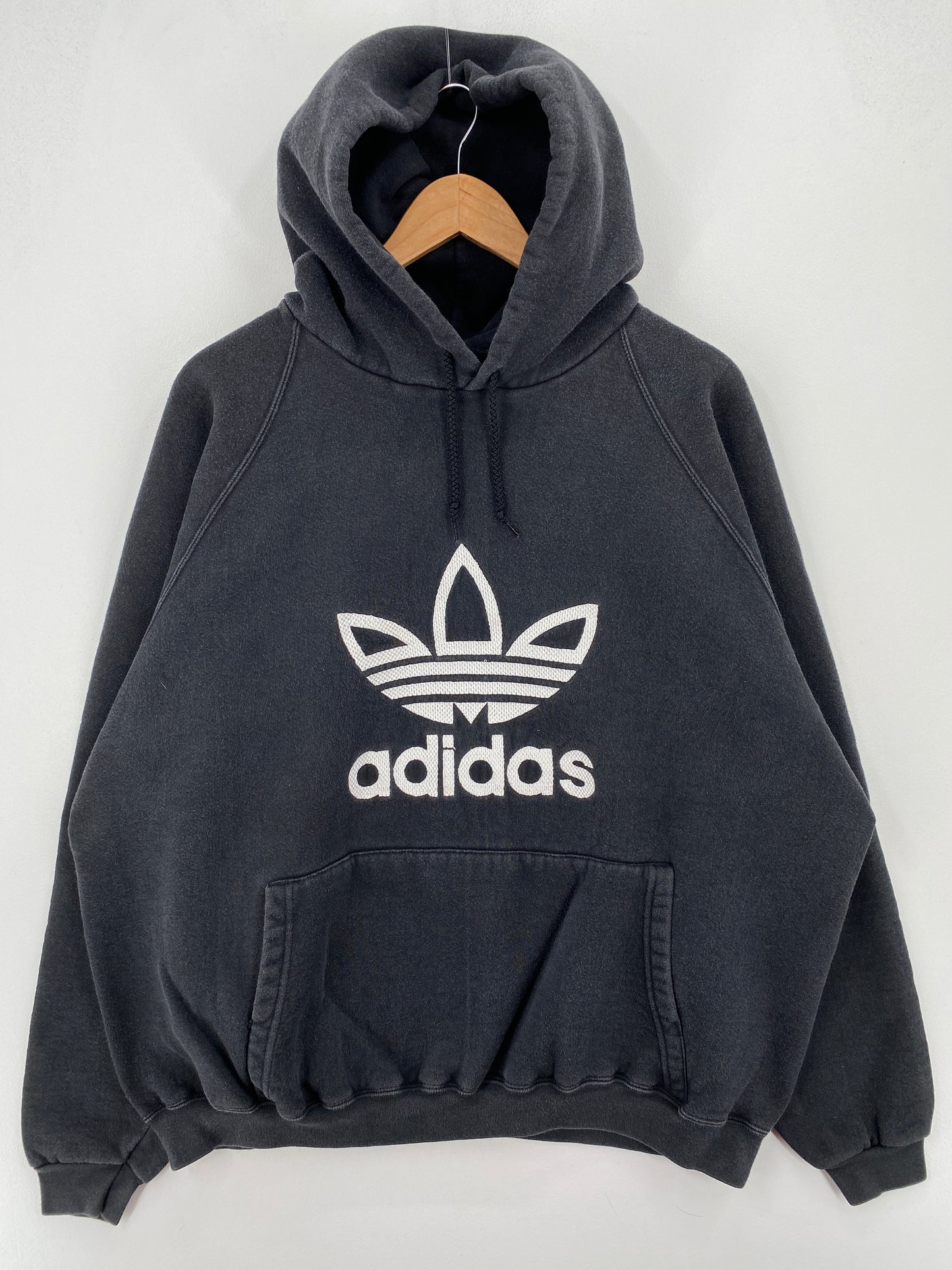 90's ADIDAS Made in USA Size XXL Vintage Hoodie Sweat-shirt / A7870