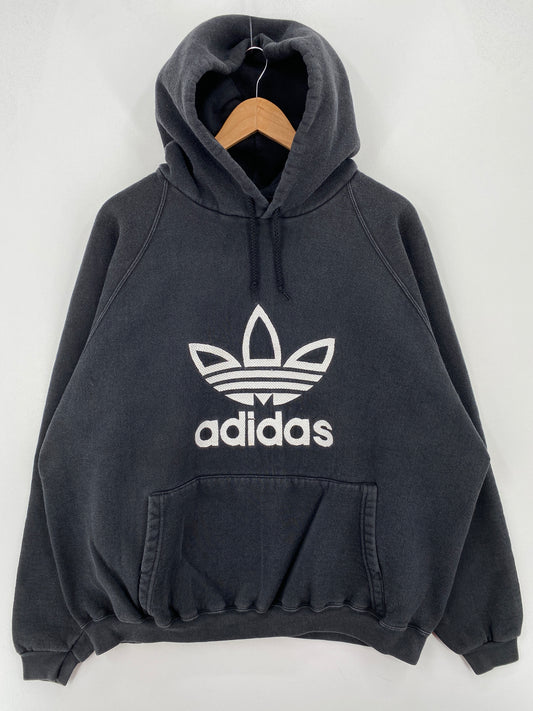 90's ADIDAS Made in USA Size XXL Vintage Hoodie Sweat-shirt / A7870